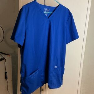 Cherokee Royal Blue Scrub top